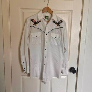Vintage Embroidered Eagles Western Shirt
